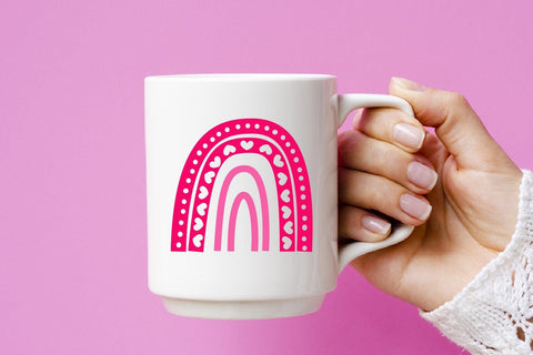 Rainbow Valentine, valentine svglove, valentine, heart, vect SVG dadan_pm 