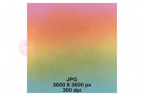 Rainbow Watercolor Digital Papers Backgrounds Set Digital Pattern SineDigitalDesign 