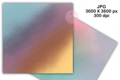 Rainbow Watercolor Digital Papers Backgrounds Set Digital Pattern SineDigitalDesign 