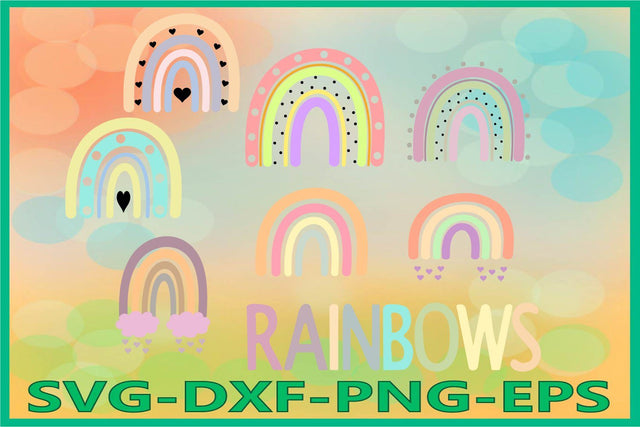 Rainbows SVG Files, Cutting Printing File SVG AlexSVGStudio 