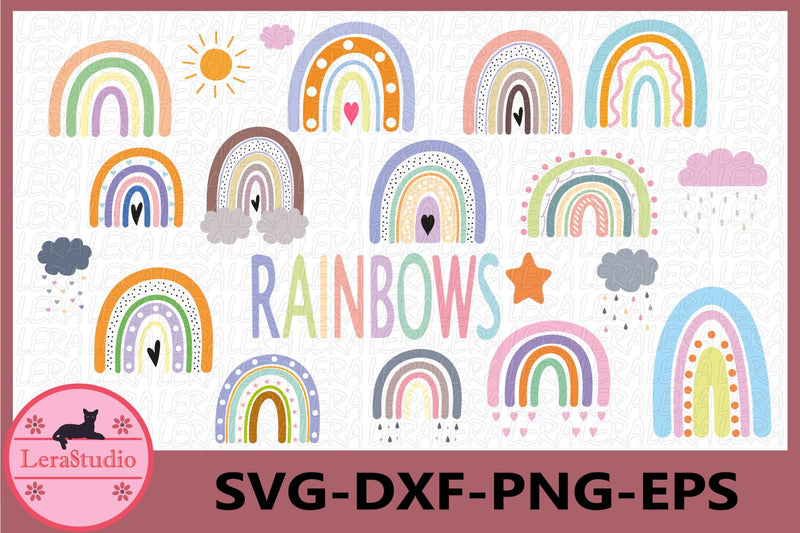 Rainbows Svg SVG Lerastudio 