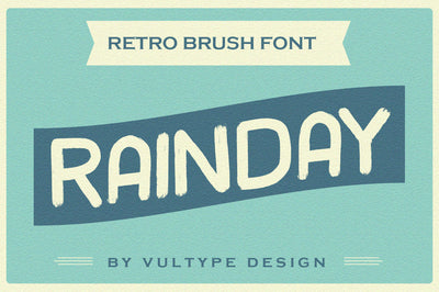 Rainday Vintage Retro Font Font Vultype Co 