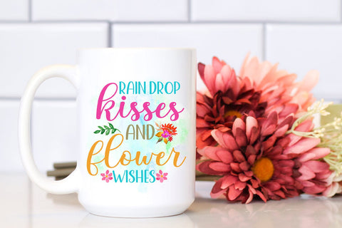Raindrop Wishes I Spring Sublimation I Spring Quotes PNG Sublimation Happy Printables Club 