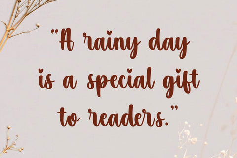 Rainfall Font Mozarella 