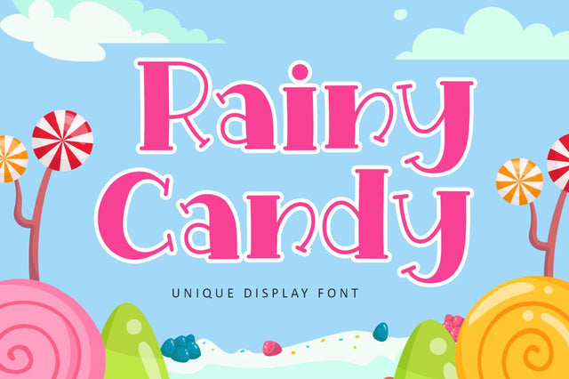 Rainy Candy - Christmas Font Font Illushvara Design 