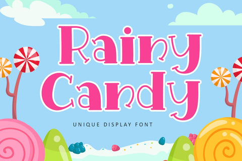 Rainy Candy - Christmas Font Font Illushvara Design 