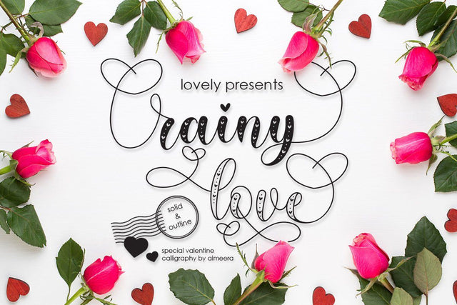 Rainy Love | Lovely Calligraphy Font studioalmeera 