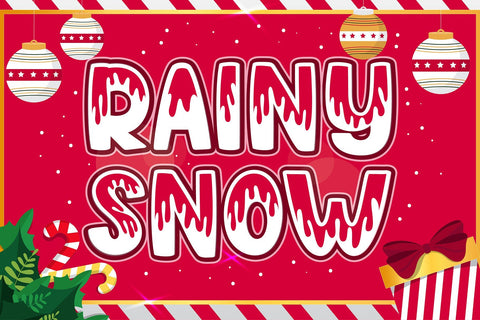 Rainy Snow Font Graphicxell 