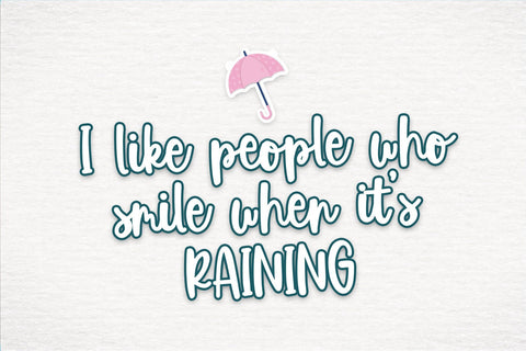 Rainy Vibes Font Dm Letter Studio 