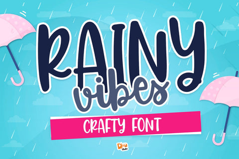 Rainy Vibes Font Dm Letter Studio 