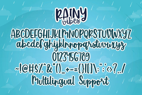 Rainy Vibes Font Dm Letter Studio 