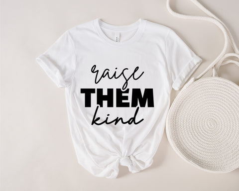 Raise Them Kind svg, Mom Life svg, Be Kind svg, Kindness svg, dxf,png instant download, Inspirational SVG, Mom Quote svg, Positive Quote svg SVG Fauz 