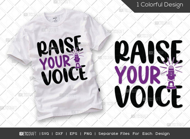Raise Your Voice SVG Cut File | Civil Rights Day Svg | MLK Svg | Activism Svg | Human Rights Svg | Inspirational Svg | Motivational Svg | Anti Racism Svg | Civil Rights Quote SVG ETC Craft 