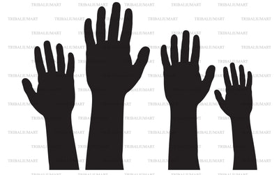 Raised fists SVG TribaliumArtSF 
