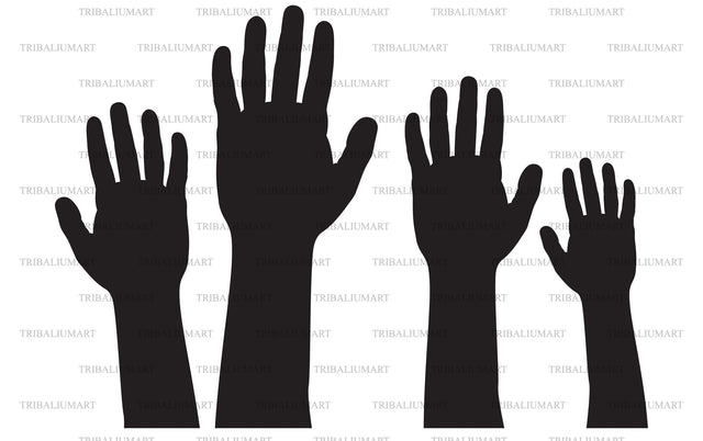 Raised fists SVG TribaliumArtSF 