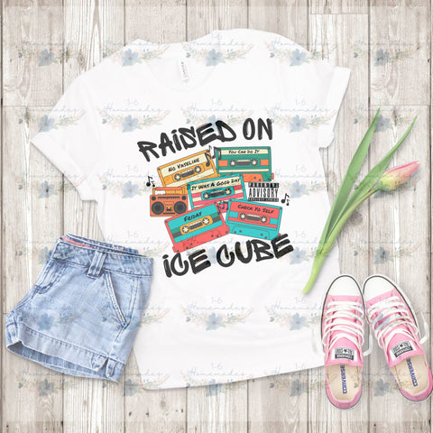 Raised on Ice Cube - Rap Music Sublimation 1-6 Homemades 