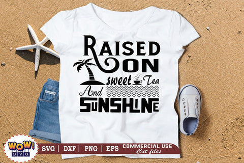 Raised on Sweet Tea svg, summer svg,beach svg,beach svg files for cricut,kids beach svg,beach svg file,summer beach svg,svg beach,beach girl svg,beach boy svg,summer shirt design SVG Wowsvgstudio 