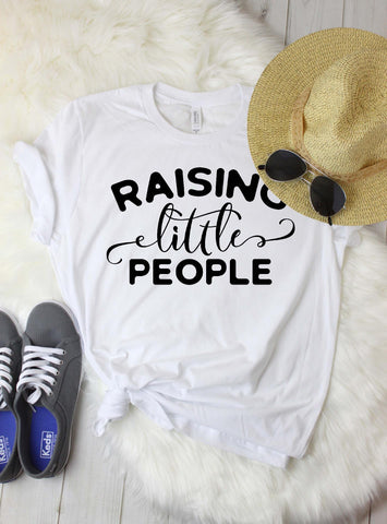 Raising little people | Motherhood cut file SVG TheBlackCatPrints 