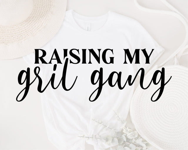 Raising my girl gang svg, Mom Life SVG, Sarcastic Svg, Mom Svg, Girl Gang Svg, Girl Power Svg, Strong Women SVG, SVG Files For Cricut, png SVG Fauz 