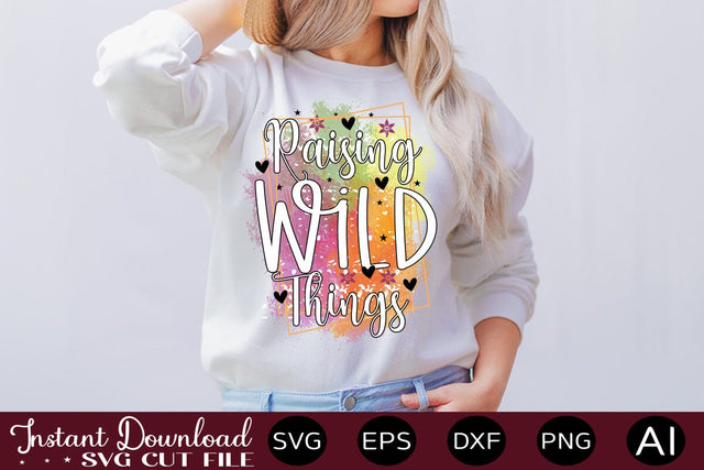 Raising Wild Things-01 sublimation SVG designmaster24 