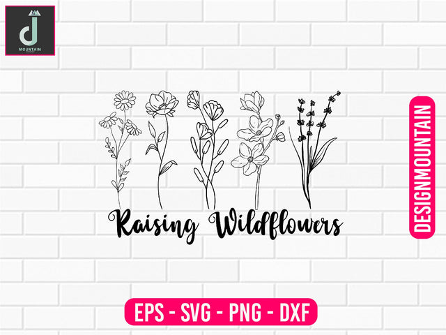 Raising wildflowers svg design SVG Alihossainbd 