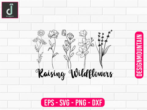 Raising wildflowers svg design SVG Alihossainbd 