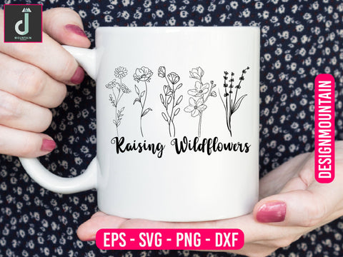 Raising wildflowers svg design SVG Alihossainbd 