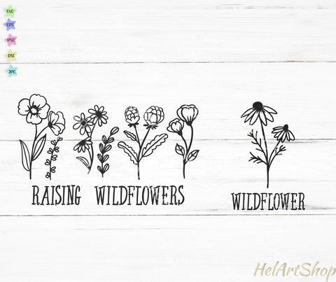 Raising Wildflowers Svg, Matching shirts Svg SVG _HelArtShop_ 