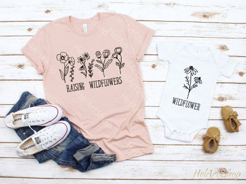 Raising Wildflowers Svg, Matching shirts Svg SVG _HelArtShop_ 