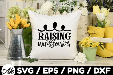 Raising wildflowers svg SVG akazaddesign 