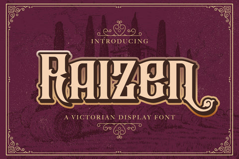 Raizen - Victorian Decorative Font Font StringLabs 