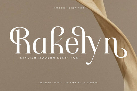 Rakelyn Typeface Font Storytype Studio 