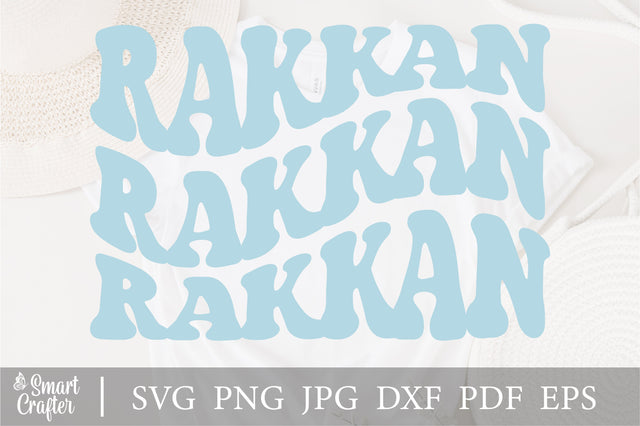 Rakkan wavy style svg, EPS PNG Cricut Instant Download SVG Fauz 