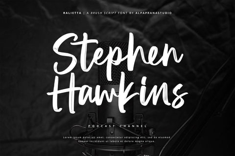 Ralietta - Brush Script Font Font Alpaprana Studio 