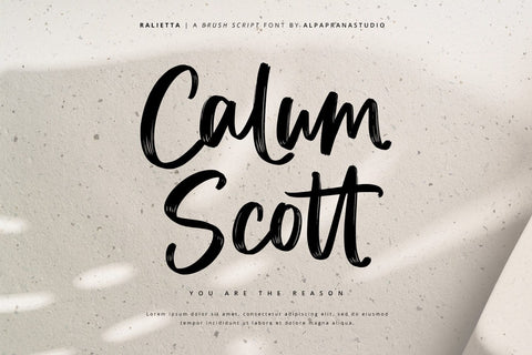 Ralietta - Brush Script Font Font Alpaprana Studio 