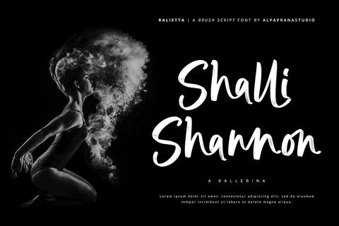 Ralietta - Brush Script Font Font Alpaprana Studio 