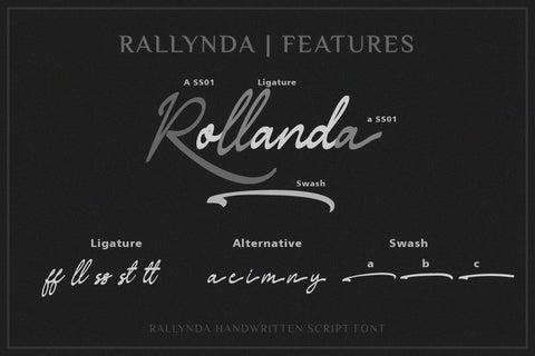 Rallynda Handwritten Brush Script Font Balevgraph Studio 