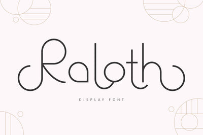 Raloth - Modern Display Font Font Illushvara Design 
