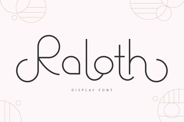 Raloth - Modern Display Font Font Illushvara Design 