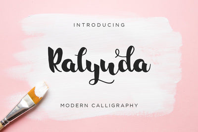 Ralynda - Modern Calligraphy Font Alpaprana Studio 