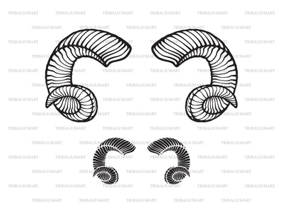 Ram horns SVG TribaliumArtSF 