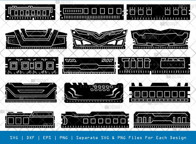 Ram Silhouette, Ram SVG, Ram Memory Svg, Computer Ram Svg, Ram Memory Vector Svg, Ram Bundle, SB00928 SVG ETC Craft 