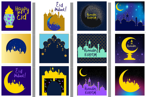 Ramadan 12 templates bundle Sublimation Natasha Prando 