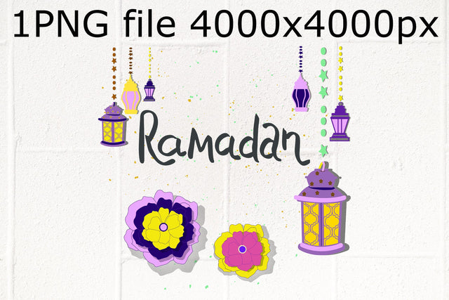 Ramadan border PNG design Sublimation Natasha Prando 