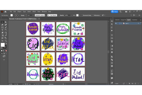 Ramadan Celebration 16 designs sublimation bundle Sublimation Natasha Prando 