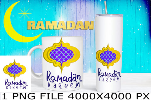 Ramadan Kareem Arabesque design Sublimation Natasha Prando 