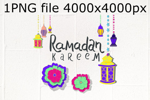 Ramadan Kareem border PNG design Sublimation Natasha Prando 