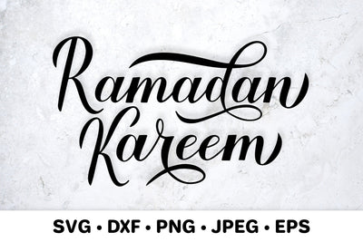 Ramadan Kareem. Islamic Holiday. Ramadan Typography SVG LaBelezoka 