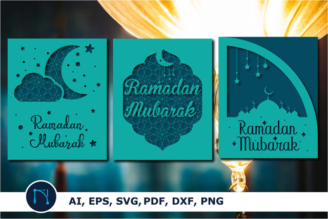 Ramadan Mubarak Card Cover Bundle SVG SVG MD JOYNAL ABDIN 