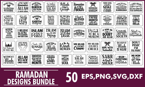 Ramadan SVG Designs Bundle & T Shirts Designs Files SVG PatternFeed8 